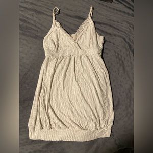 Black and White Polkadot Babydoll Top